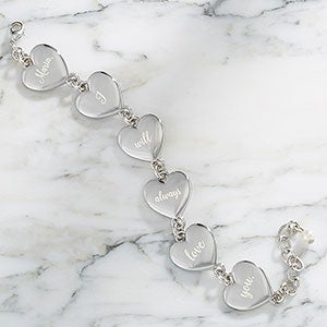 Loving Message Personalized Heart Bracelet - 24900