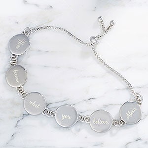 You Design It Personalized Round Bolo Bracelet - 24903