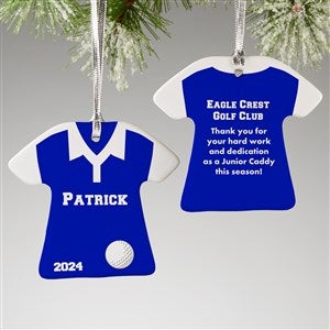 2-Sided Golf Sports Shirt Personalized T-Shirt Ornament - 24915-2