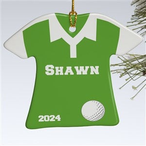1-Sided Golf Sports Shirt Personalized T-Shirt Ornament - 24915-1