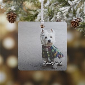 Pet Photo Memories Personalized Square Ornament - 24916-1M