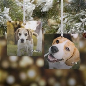 Pet Photo Memories Personalized Square Ornament - 24916-2M