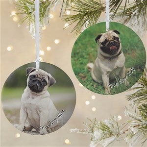 Pet Photo Memories Personalized Ornament- 3.75 Matte - 2 Sided - 24916-2L