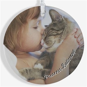 Pet Photo Memories Personalized Ornament- 3.75 Matte - 1 Sided - 24916-1L