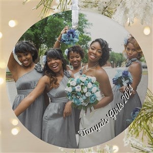 Wedding Photo Memories Personalized Ornament- 3.75 Matte - 1 Sided - 24917-1L