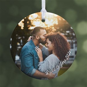 Cute Couple Photo Personalized Ornament- 2.85 Glossy - 1 Sided - 24918-1S