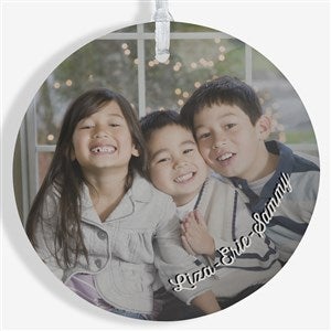 The Kids Photo Memories Personalized Ornament- 3.75 Matte - 1 Sided - 24919-1L