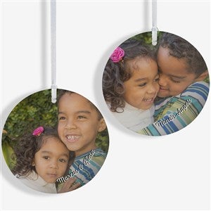 The Kids Photo Memories Personalized Ornament- 3.75 Matte - 2 Sided - 24919-2L
