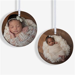 Baby Photo Memories Personalized Ornament- 2.85 Glossy - 2 Sided - 24920-2S