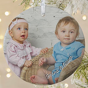 Baby Photo Memories Personalized Ornament - 1 Sided Matte - 24920-1L