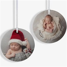 Baby Photo MemoriesPersonalized Ornament- 3.75 Matte - 2 Sided - 24920-2L