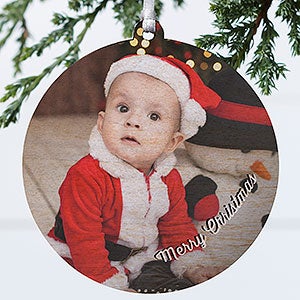 Baby Photo Memories Personalized Ornament - 1 Sided Wood - 24920-1W