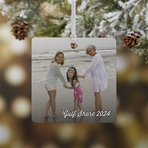 Vacation Photo Memories Personalized Metal Ornament - 24921-1M