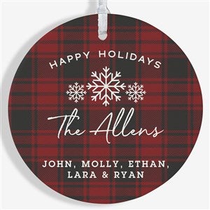 Woodsy Winterland Personalized Ornament - 1 Sided Matte - 24925-1L