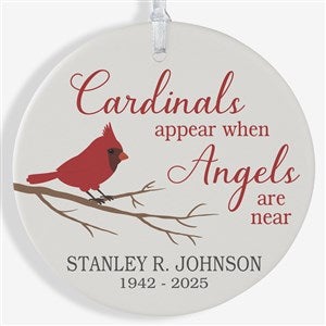 Cardinal Memorial Personalized Ornament- 3.75 Matte - 1 Sided - 24928-1L