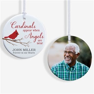Cardinal Memorial Personalized Ornament- 2.85 Glossy - 2 Sided - 24928-2S