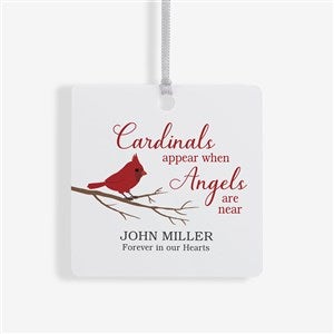 Cardinal Memorial Personalized Ornament- 2.75 Metal - 1 Sided - 24928-1M