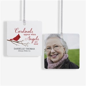 Cardinal Memorial Personalized Ornament- 2.75 Metal - 2 Sided - 24928-2M