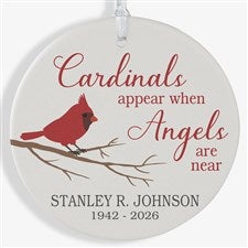 Cardinal Memorial Personalized Ornament- 3.75 Matte - 1 Sided - 24928-1L