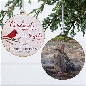 Cardinal Memorial Personalized Ornament- 3.75