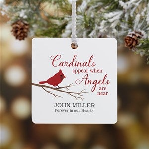 Cardinal Memorial Personalized Ornament- 2.75 Metal - 1 Sided - 24928-1M