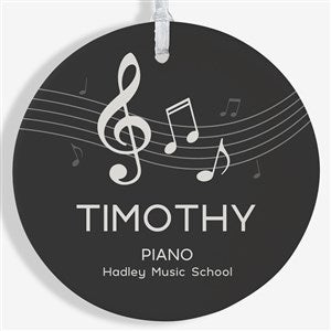 Music Personalized Ornament - 1 Sided Matte - 24934-1L