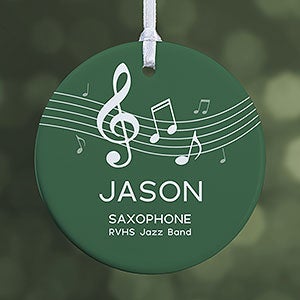 Music Personalized Ornament - 1 Sided Glossy - 24934-1S