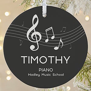 Music Personalized Ornament - 1 Sided Matte - 24934-1L