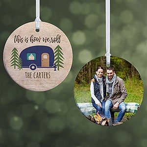 Happy Camper Personalized Ornament - 2 Sided Glossy - 24935-2S