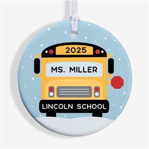 Best Bus Driver Personalized Ornament- 2.85 Glossy - 1 Sided - 24937-1S