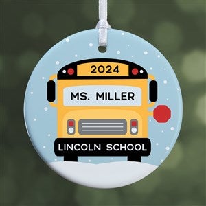 Best Bus Driver Personalized Ornament- 2.85 Glossy - 1 Sided - 24937-1S