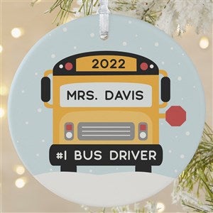 Best Bus Driver Personalized Ornament- 3.75