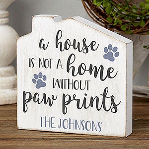 Pet Home Personalized House Shelf Block - 24956