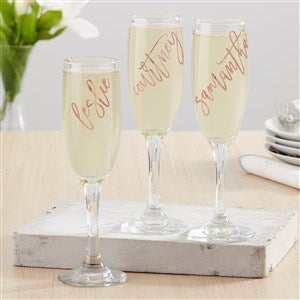 Vinyl Personalized Rosé Champagne Flute - 25005-F