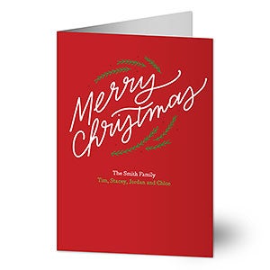 Script Merry Christmas Card - 25039