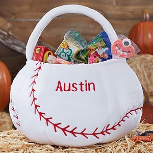 Baseball Embroidered Halloween Treat Bag - 25041