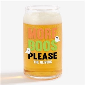 Lets Get Smashed Halloween Personalized 16oz. Beer Can Glass - 25063-B