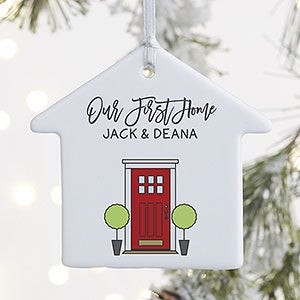 Front Door Welcome Personalized Photo Ornament - 3.25 Glossy - 1 Sided - 25078-1S