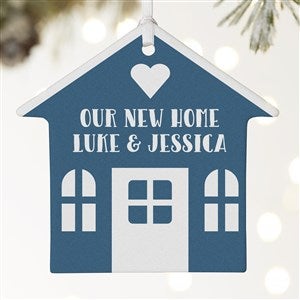 Nordic Noel Personalized House Ornament - 1 Sided Matte - 25082-1L