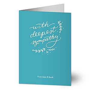 Floral With Deepest Sympathy Greeting Card - 25089