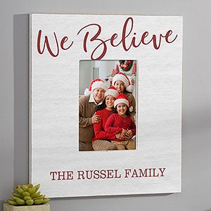 We Believe Personalized Christmas 4x6 Box Frame - Vertical - 25117-WV