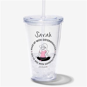philoSophies® Wake Up Personalized 17 oz. Acrylic Insulated Tumbler - 25125