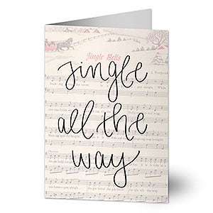 Jingle All The Way Christmas Greeting Card - 25163