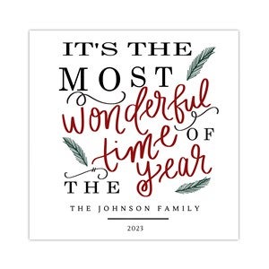 Most Wonderful Time of Year Christmas Card - 25164