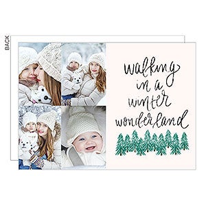 Walking in a Winter Wonderland Christmas Photo Card  - 4 Photo - 25166-4