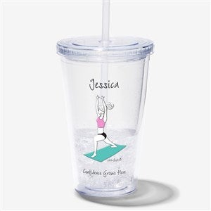 philoSophies® Confidence Grows Here Personalized Acrylic Insulated Tumbler - 25193