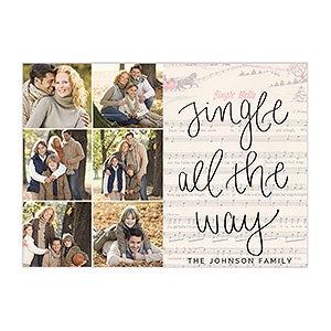 Jingle All The Way Christmas Photo Card  - 6 photo - 25204-6