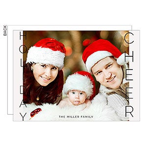 Holiday Cheer Christmas Photo Card - 25211
