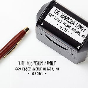 Modern Style Personalized Address Stamp - 25259