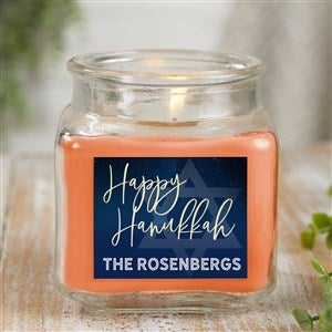 Hanukkah Personalized 10 oz. Pumpkin Spice Candle Jar - 25280-10WC